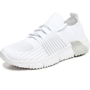 Women's White Knit Sneakers